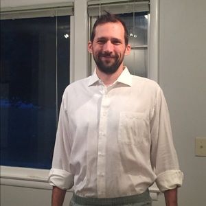 Men’s Button-Down Shirt - French Cuffs (Size L)